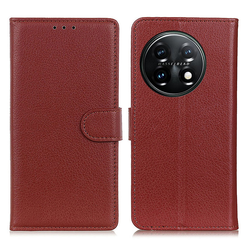 For OnePlus 11 5G Mobile Phone Case Litchi Texture PU Leather Wallet Stand Full Protection Cover For OnePlus 11 5G Mobile Phone Case Litchi Texture PU Leather Wallet Stand Full Protection Cover
